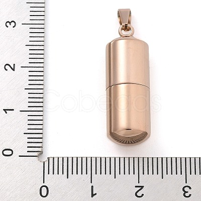 304 Stainless Steel Openable Urn Ashes Pendants STAS-M084-05B-1