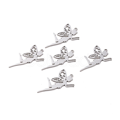 Tarnish Resistant 201 Stainless Steel Pendants STAS-T056-LA326-1-1
