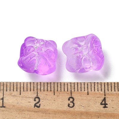 Baking Paint Transparent Glass Beads GLAA-C035-01S-1
