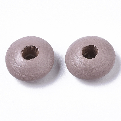 Dyed Natural Beech Wood Beads WOOD-T015-43D-1