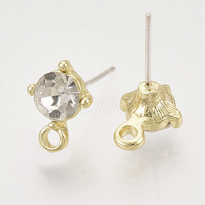 Alloy Stud Earring Findings PALLOY-N0149-21F-1