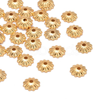 Brass Bead Cap KK-P032-06-NR-1