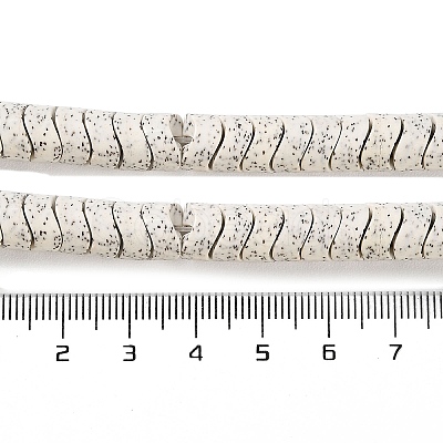 Imitation Bodhi Glazed Porcelain Beads Strands PORC-H011-02-1