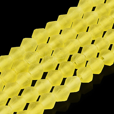 Imitate Austrian Crystal Frosted Glass Beads Strands EGLA-A039-T6mm-MD-1