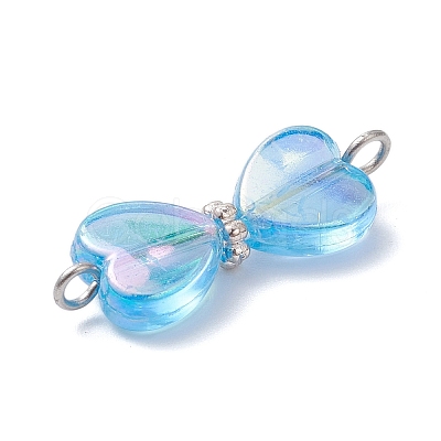 AB Color Transparent Acrylic Connector Charms PALLOY-JF04436-1
