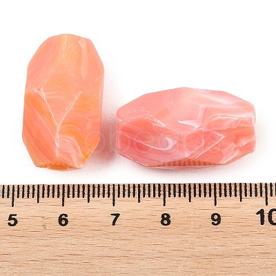 Opaque Acrylic Imitation Gemstone Beads OACR-G064-06A-1