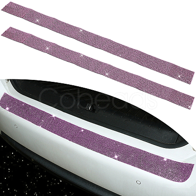 2Pcs Resin Rhinestone Glue Non-slip Car Door Stickers AJEW-GF0013-31A-1