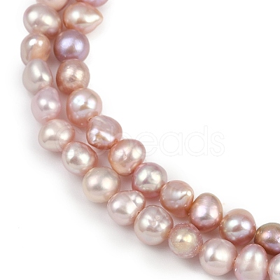 Natural Cultured Freshwater Pearl Beads Strands PEAR-P064-19E-04B-1