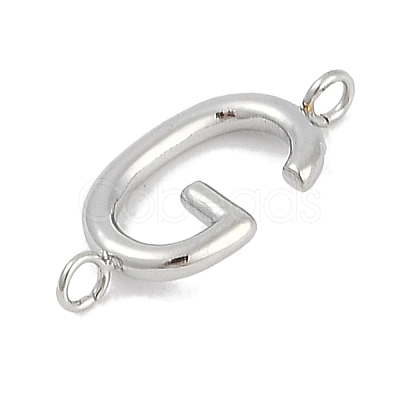 304 Stainless Steel Letter Connector Charms LS-STAS-M108-01P-07-1