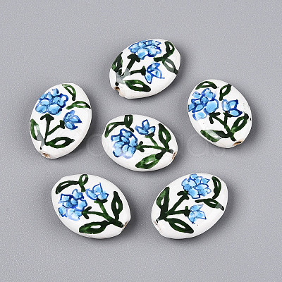 Handmade Porcelain Beads PORC-T134-04B-1
