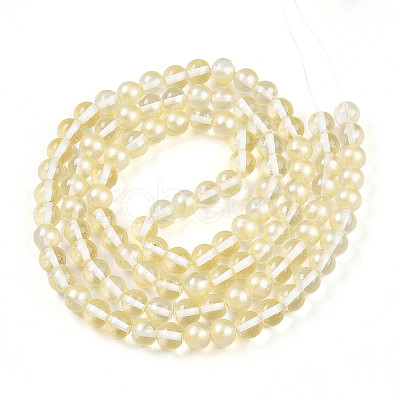 Baking Paint Transparent Glass Beads X1-DGLA-N011-8mm-02-1