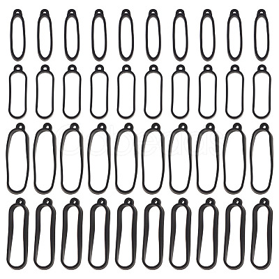 DELORIGIN 40Pcs 4 Style Anti-Lost Silicone Rings Holder SIL-DR0001-03-1