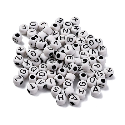 Opaque Acrylic Beads OACR-M020-01C-1