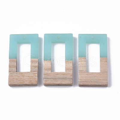 Resin & Walnut Wood Pendants RESI-S358-26-1