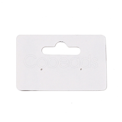 Rectangle Paper One Pair Earring Display Cards with Hanging Hole CDIS-C004-04D-1