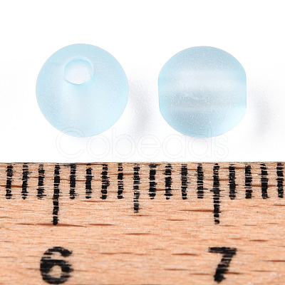 Transparent Acrylic Ball Beads FACR-R021-6mm-06-1