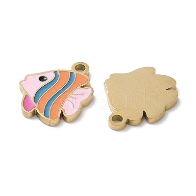 Ion Plating(IP) 304 Stainless Steel Pendants STAS-C083-10G-02-1