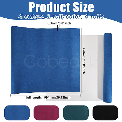 6 Styles DIY Microfiber Leather Fabrics DIY-GL0005-68-1