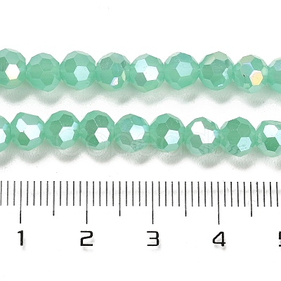 Imitation Jade Glass Beads Stands EGLA-A035-J6mm-B10-1