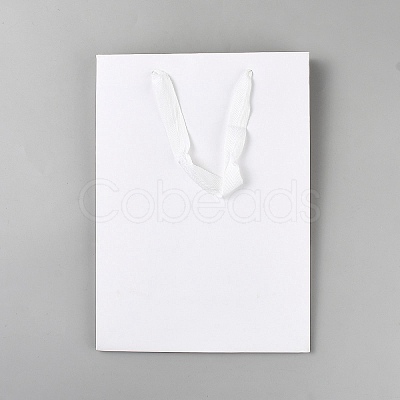 Rectangle Paper Gift Storage Tote Bags with Handle X1-ABAG-TAC0005-04B-01-1