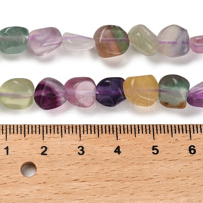 Natural Colorful Fluorite Beads Strands G-P497-01E-10-1