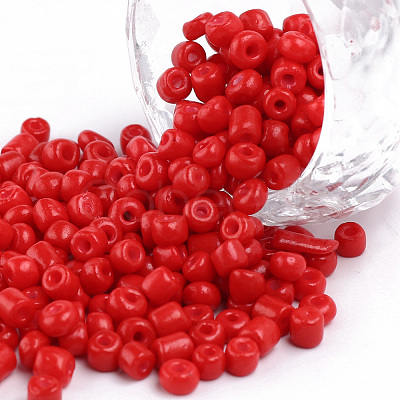 Baking Paint Glass Seed Beads SEED-S003-K20-1