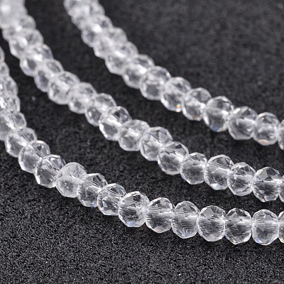 Electroplate Glass Beads Strands EGLA-P018-2mm-01-1