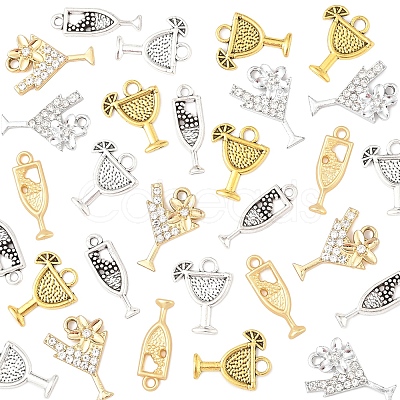 30Pcs Tibetan Style Alloy Pendants FIND-FS0003-83-1