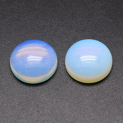 Dyed Half Round/Dome Opalite Cabochons G-K019-16mm-05-1