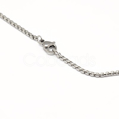 Non-Tarnish 304 Stainless Steel Venetian Chain Necklace MAK-G004-06P-1