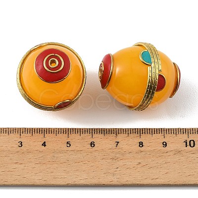 Handmade Polymer Clay Indonesia Beads PY-CBAAA14-03C-1