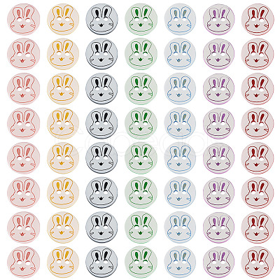 200Pcs 2-Hole Resin Buttons BUTT-TA0001-60A-1