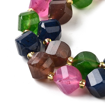 Natural Quartz Dyed Beads Strands G-U023-A02-11-1