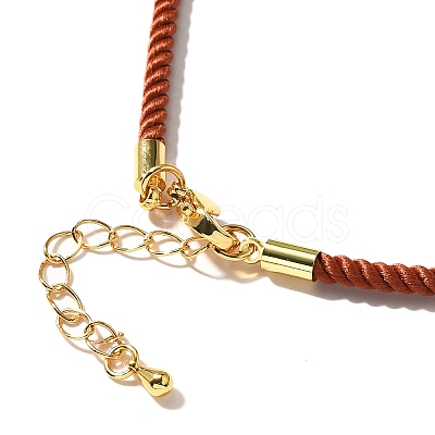 Nylon Milan Cord Necklace Making MAK-M028-01G-24-1