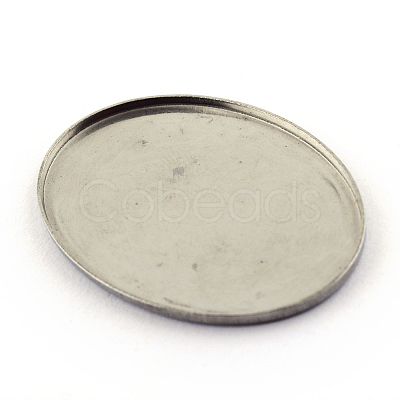 Tarnish Resistant 304 Stainless Steel Plain Edge Bezel Cups LS-STAS-Q194-12-1