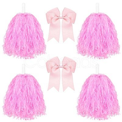Plastic Cheerleading Pom Poms Cheerleading Hand Flowers AJEW-CN0005-94A-1