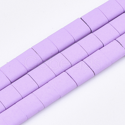 Spray Painted Non-magnetic Synthetic Hematite Beads G-T116-07-09-1
