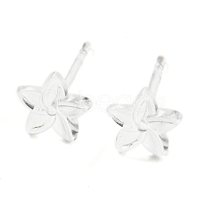 Resin Stud Earring Findings X1-FIND-H046-14-1