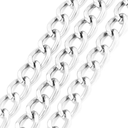 Aluminium Twisted Curb Chains CHA-K001-06S-1