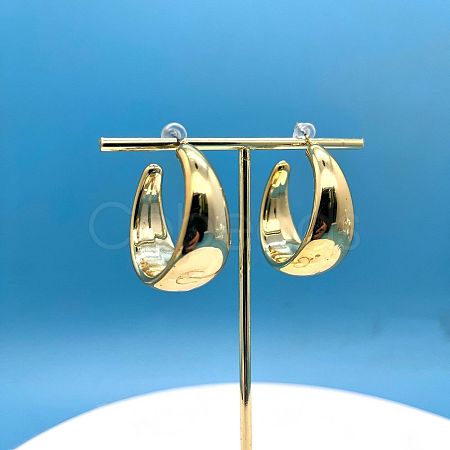 Acrylic C-Shape Stud Earrings FS-WG8BEC0-11-1