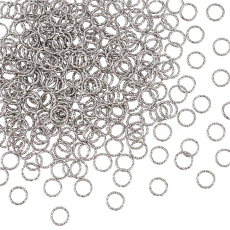 300Pcs 304 Stainless Steel Open Jump Rings STAS-DC0011-97-1
