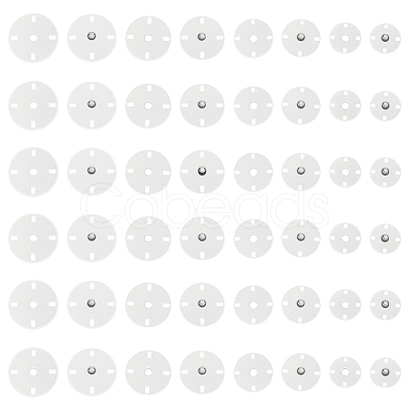 24 Pairs 4 Styles Zinc Alloy Snap Buttons FIND-FG0004-96P-1