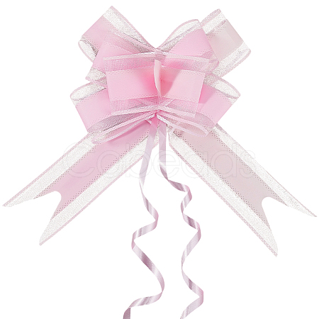 Plastic Bowknot Pull Bows AJEW-WH20064-74F-1
