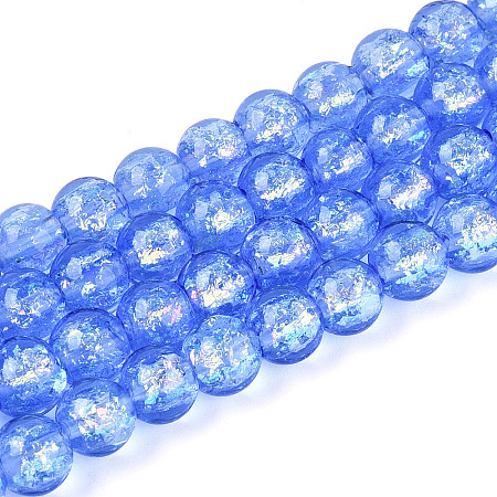 Handmade Foil Lampwork Beads Strands FOIL-K003-06A-14-1