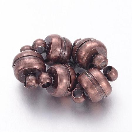 Brass Magnetic Clasps with Loops X-KK-H361-R-1