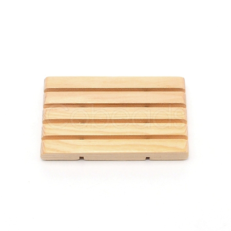 Bamboo Soap Dish DJEW-WH0037-41-1