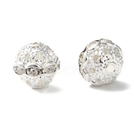 Brass Rhinestone Beads RB-H041-20-1