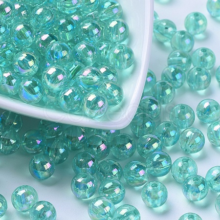 Eco-Friendly Transparent Acrylic Beads PL734-9-1