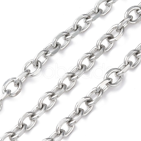 Oval Oxidation Aluminum Cable Chains CHA-K003-05P-1