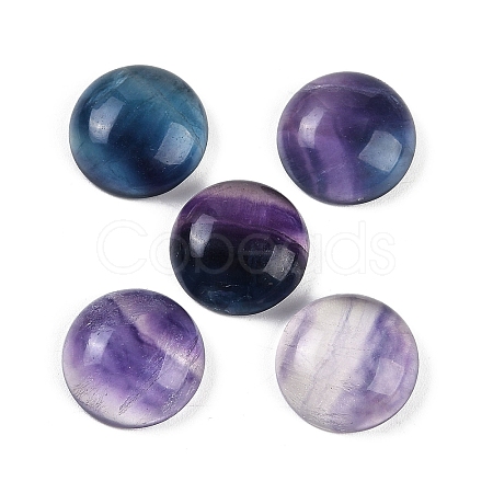 Natural Colorful Fluorite Cabochons G-I370-06B-1